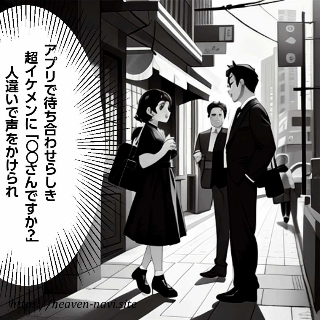 人には言えないマッチングアプリ体験4コマまんが